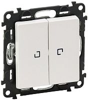 Переключатель с подсветкой без рамки Legrand Valena Life 2-кл. проходной белый картинка